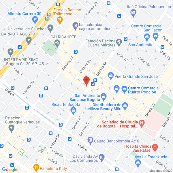 Mapa de Pincelazo'S Galerias Arkangel