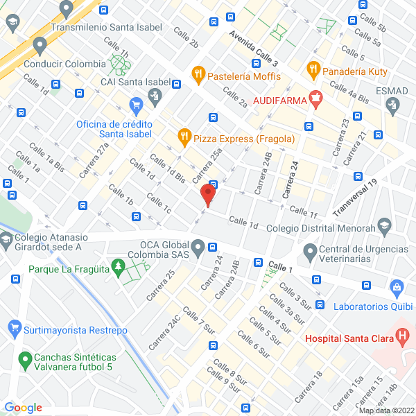 Mapa de Soluciones Integrales De Transito Y Transporte Sitcar S.A