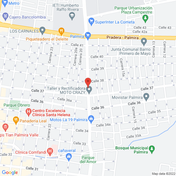 Map of Taller De Motos Yomotos Palmira