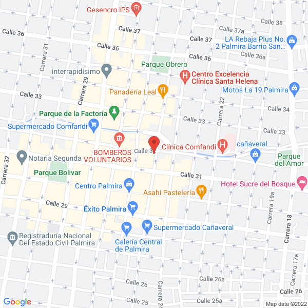 Map of Taller Del Blue Jean