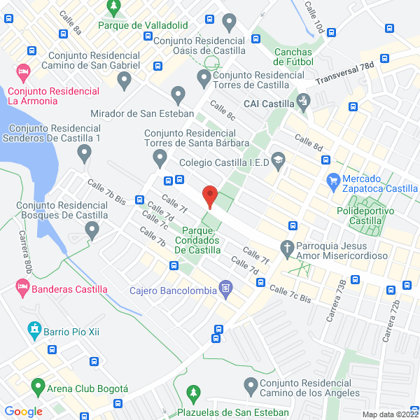 Mapa de Servicios Alimenticios De Colombia Sacol Ltda.