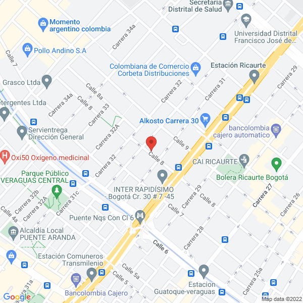 Mapa de Servicios Técnicos H. Rodríguez Y Cía. S.A.S.
