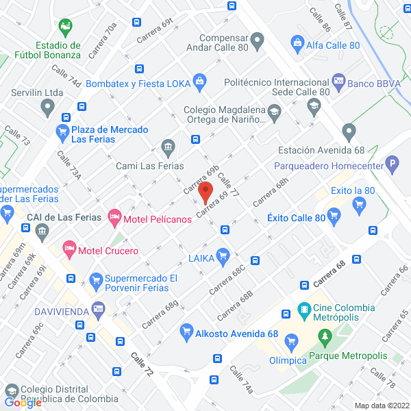 Mapa de Servicoches Bebe