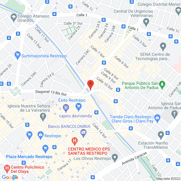 Mapa de Silenciadores San Agustín