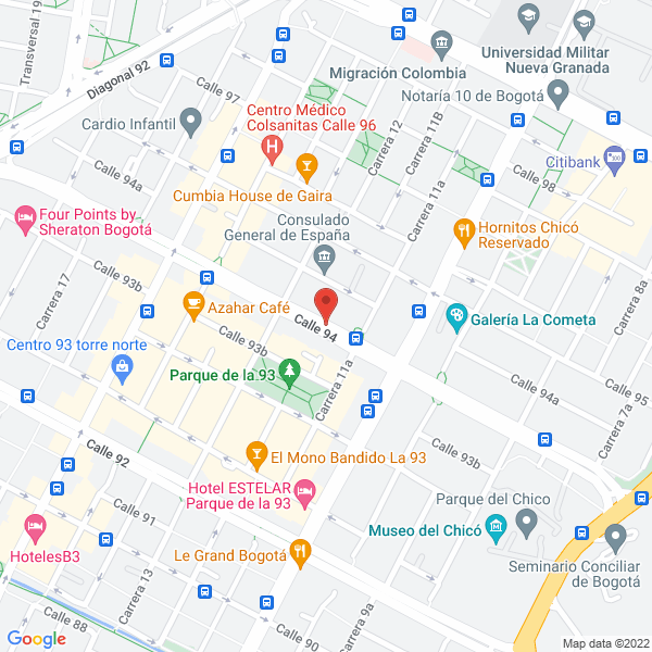 Mapa de Slow Fitness S.A.S.