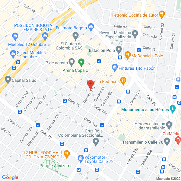 Mapa de Productos Lácteos Paco'S S.A.S.