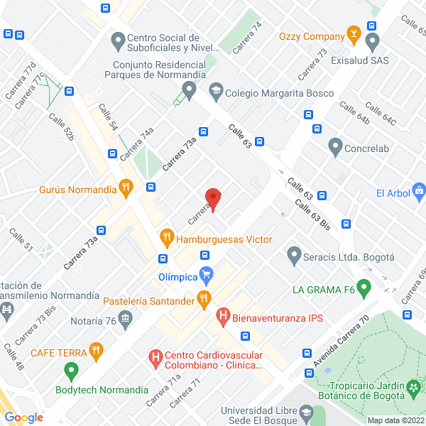 Mapa de Technology And Development S.A.S.