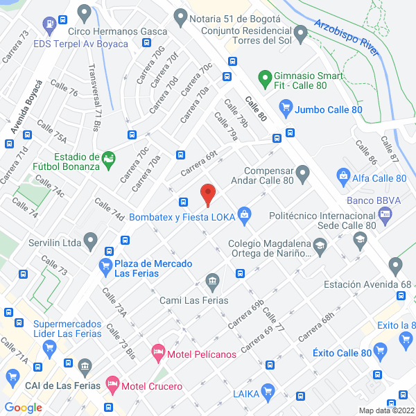 Mapa de Tecni Ford E.U.