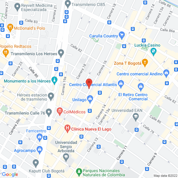 Mapa de Provesistemas Y Cía. Ltda