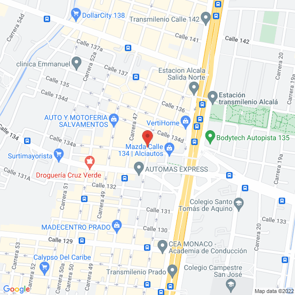Mapa de Proyelca S.A.S.