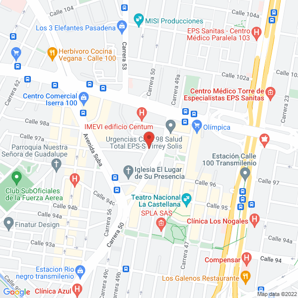 Mapa de Proyetza S.A.S.