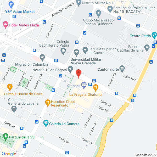 Mapa de Telexpress Inter S.A.S.
