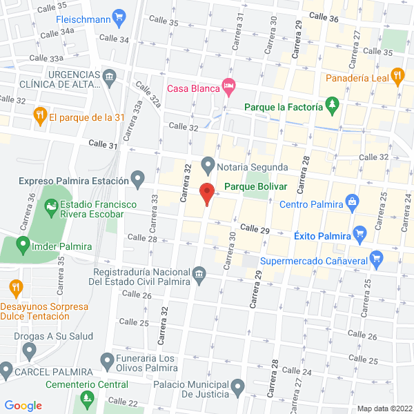 Map of Tian Ips Salud Ocupacional Medicina Alternativa