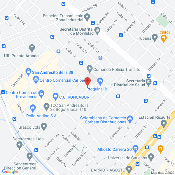 Mapa de Sem De Colombia E.U.