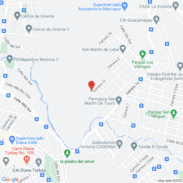 Mapa de Supermercado Surtitodo La 43