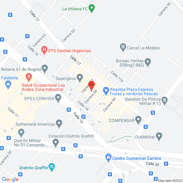 Mapa de Todoeléctrico Importaciones S.A.S.