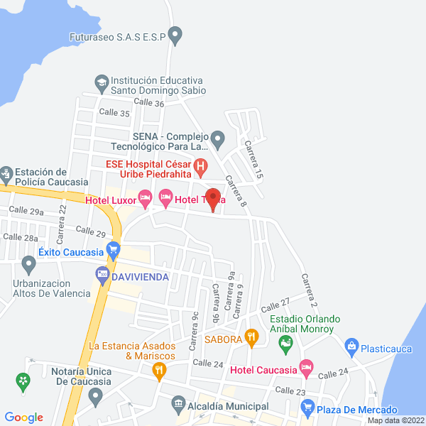 Map of Recticar Caucasia S.A.S.