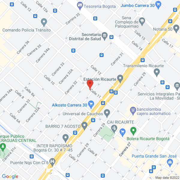 Mapa de Tecnocauchos Industriales S.A.S