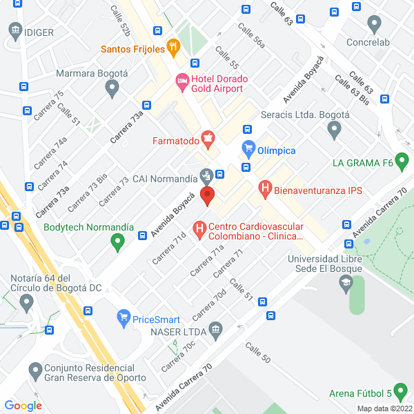 Mapa de Temporal Workers S.A.S.