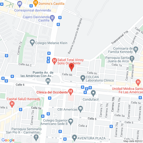 Mapa de Sistemas Médico Quirúrgicos Ltda.