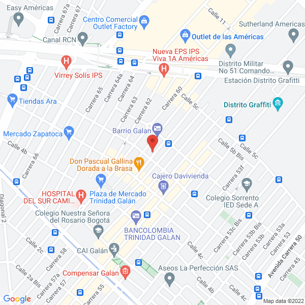 Mapa de Termigrafic Ltda