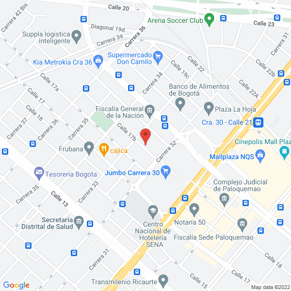 Mapa de Textiles Galitex Ltda.