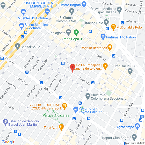 Mapa de Techos Y Lujos El Lago