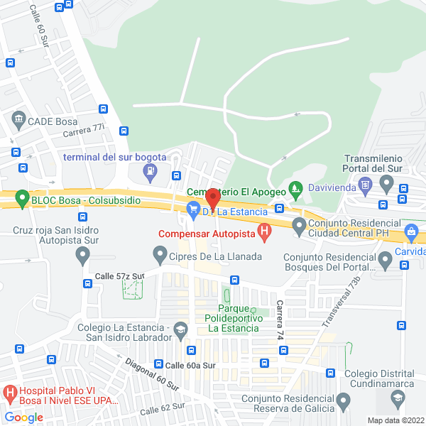 Mapa de Tecni Carrocerias Masivo S.A.S.