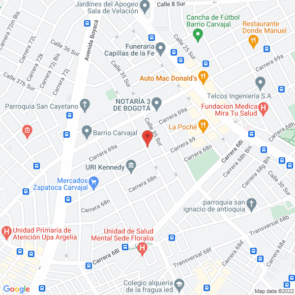 Mapa de Soltecfri S.A.S.