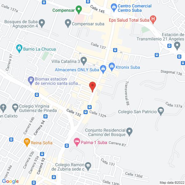Mapa de Restaurante Chino El Antiguo Imperio