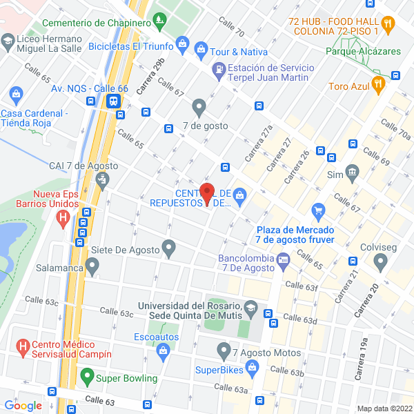 Mapa de Todo Respuestos Toyota Y Nissan S.A.S.