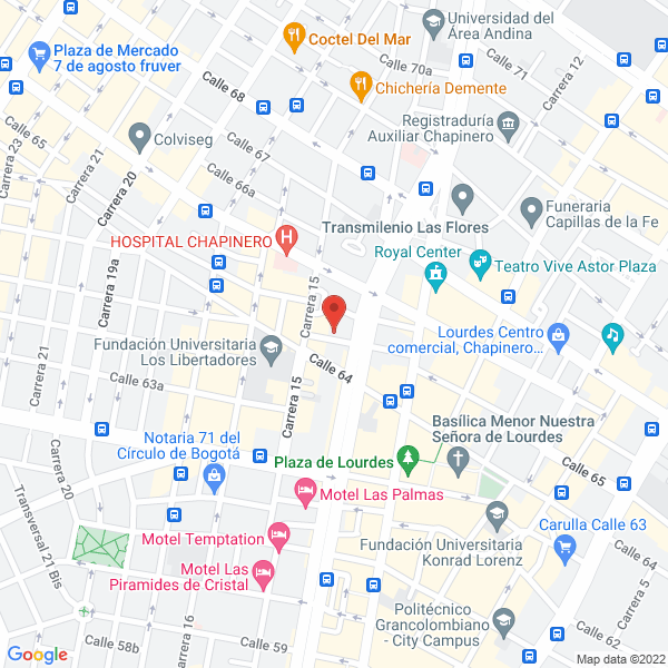 Mapa de Mejía Ige Civiles Sas