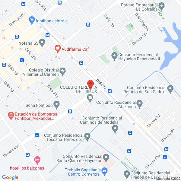 Mapa de Topométrica S.A.S.