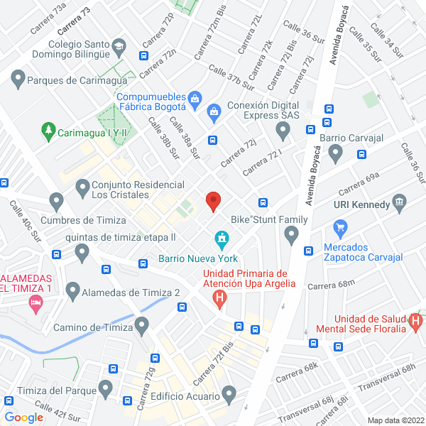Mapa de Rjc Máquinas Zunchadoras Sas