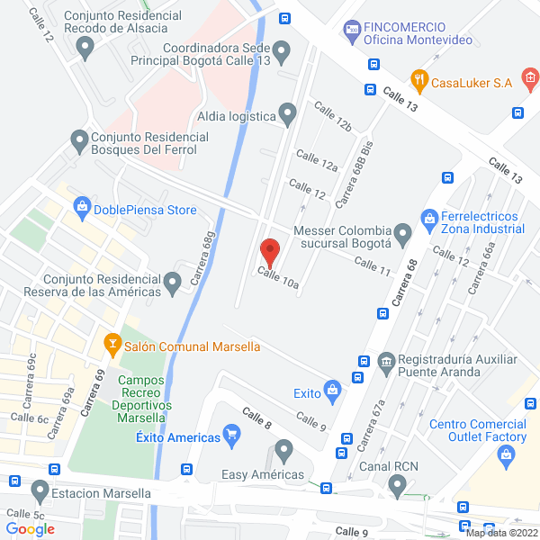 Mapa de Corel Y CIA. S.A.S
