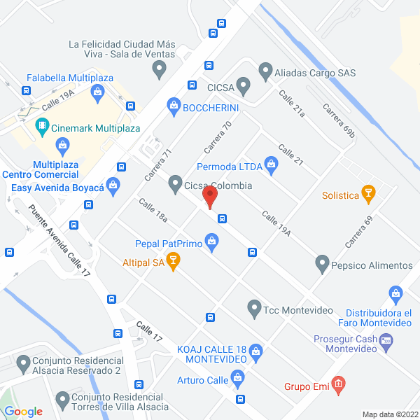 Mapa de Industrias Vanyplas Ltda.