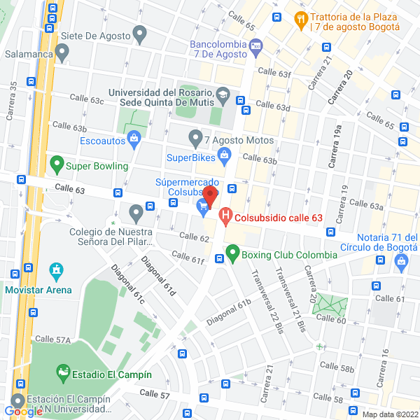 Mapa de Alianza Exámenes Empresariales Ocupacionales Y Servicios Médicos Ltda