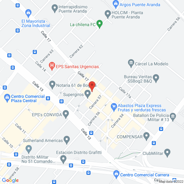 Mapa de Hidromecanicas Agro S.A.S