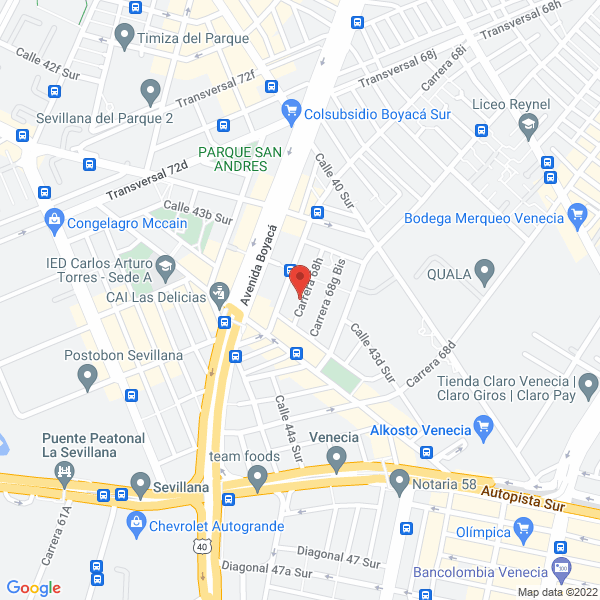 Mapa de Biofumigaciones Sas
