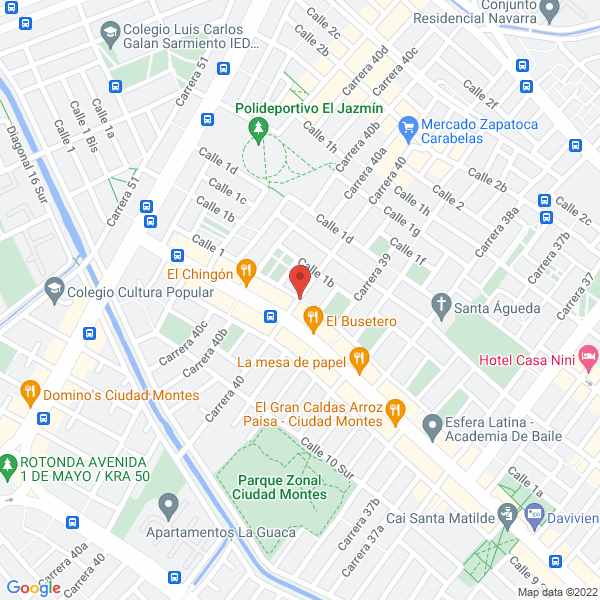 Mapa de Johana Moncada Fisio - Quiero Clientes