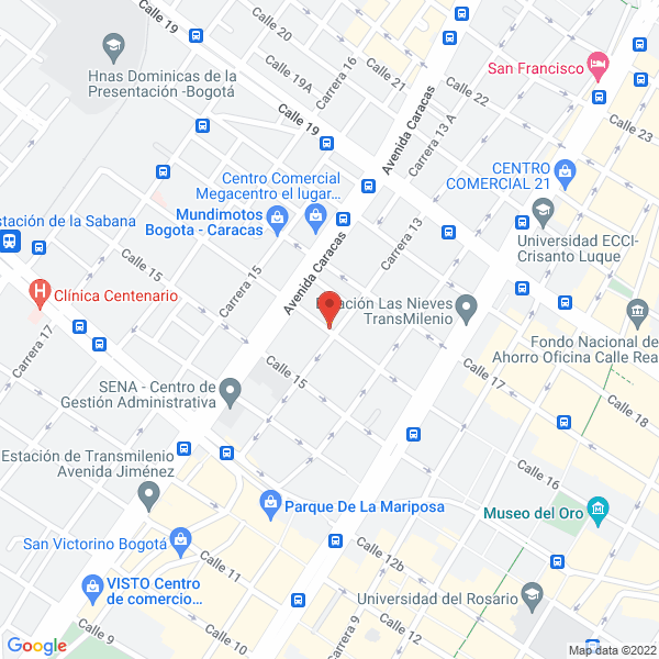 Mapa de Comercializadora Rp S.A.S