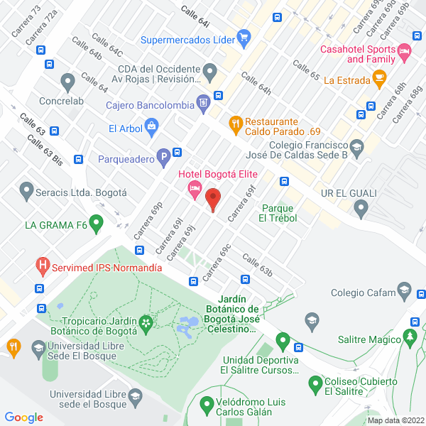 Mapa de Frutty Campo El Bosque