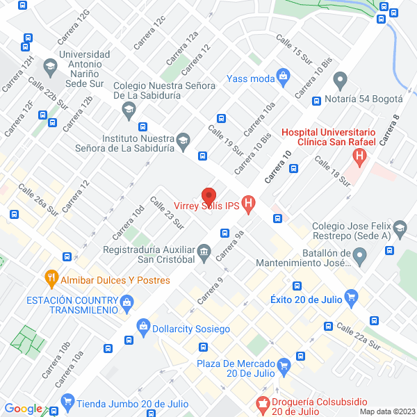 Mapa de Drogas A Cubillos