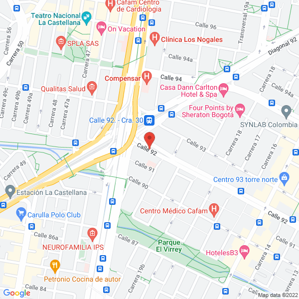 Mapa de Fundación Venus - Quiero Clientes