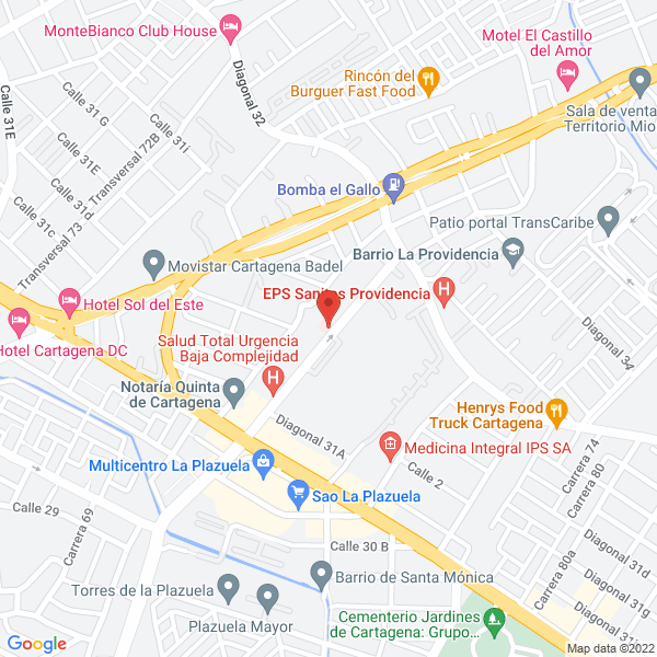 Map of Laboratorio Clinico Rosario Arnedo Ips