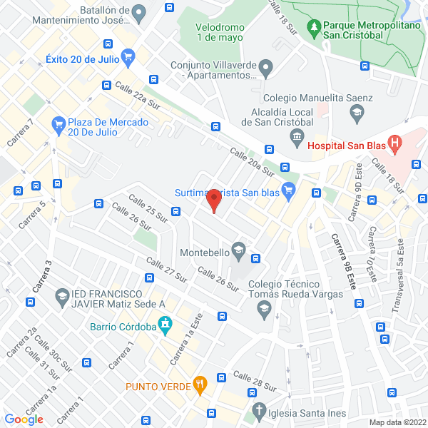 Mapa de Clínica Odontología Especializada Brigth Smile - Quiero Clientes