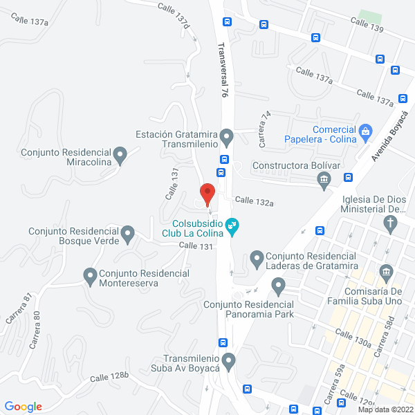 Mapa de Isacenter 170