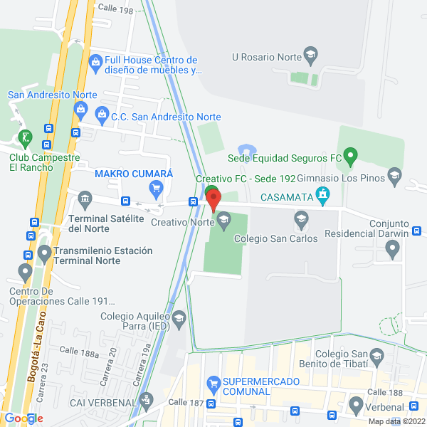 Mapa de Olimpia Bogotá Fc