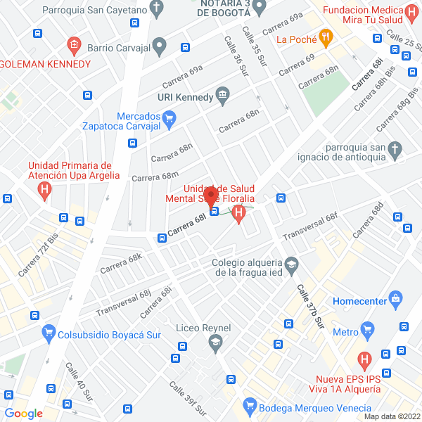 Mapa de Auto Lavados El Parque De La 58