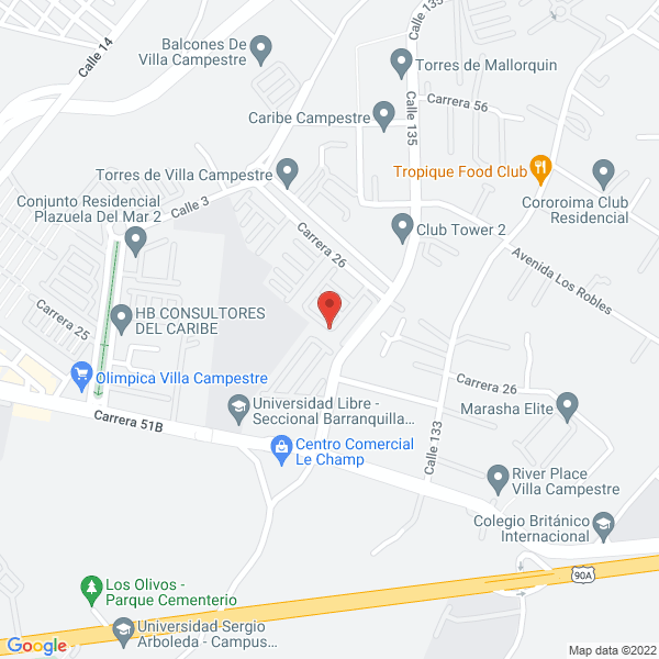 Map of Clínica De Ropa Bquilla